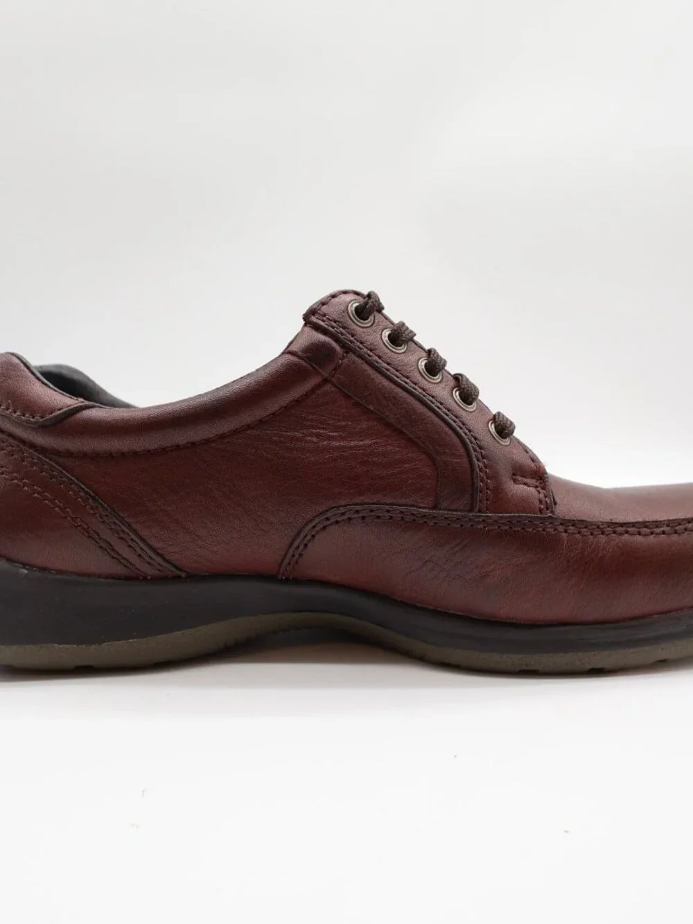 Hush Puppies Approach Oxford Mens 8 Dark Brown Leather Shoes